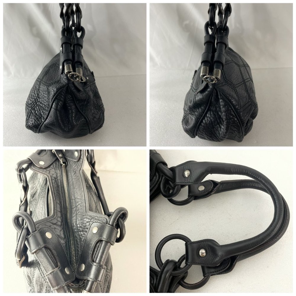 Salvatore Ferragamo Black Leather Handbag - Picture 6 of 16